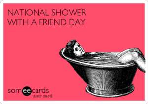 Happy National Shower With a Friend Day | leahdecesare.com